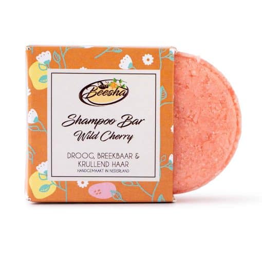 Shampoo Bar Wild Cherry, voor droog, breekbaar & krullend haar.
