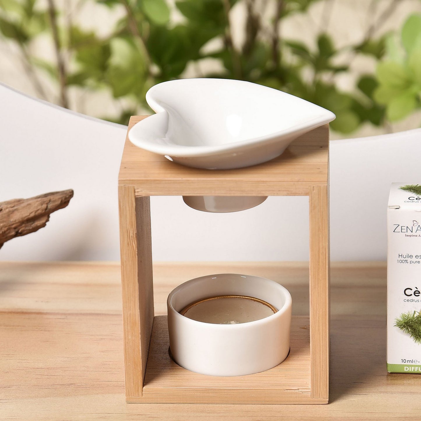 Aroma brander Bamboe hout, hartje