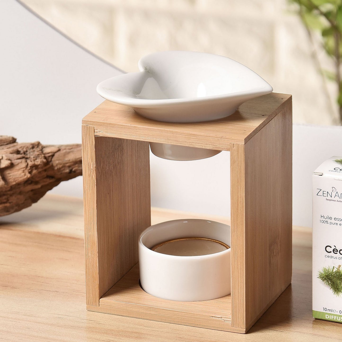 Aroma brander Bamboe hout, hartje