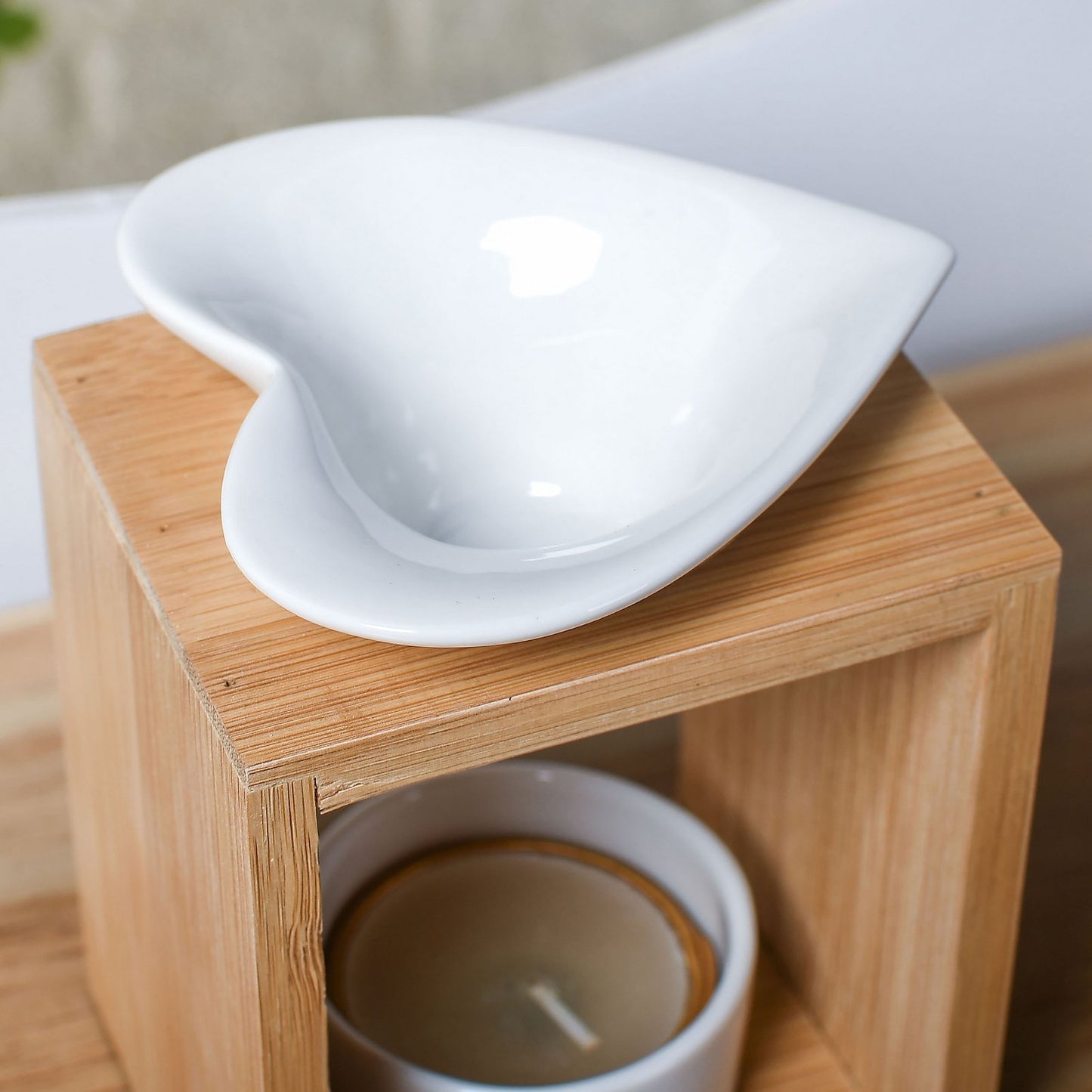 Aroma brander Bamboe hout, hartje